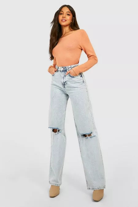 BOOHOO CHAIN DETAILED KNIT TOP