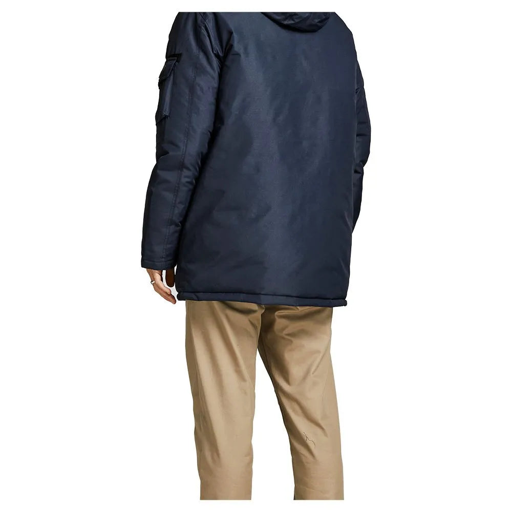 JACK&JONES LONG PARKA WITH FAUX FURE JACKET