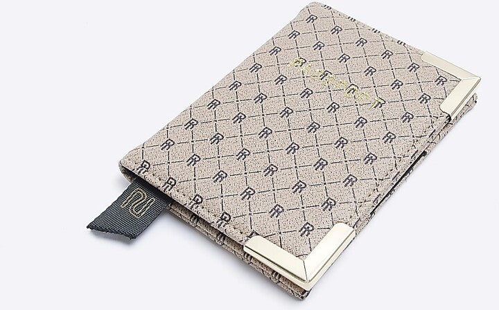 RI MONOGRAM PASSPORT COVER