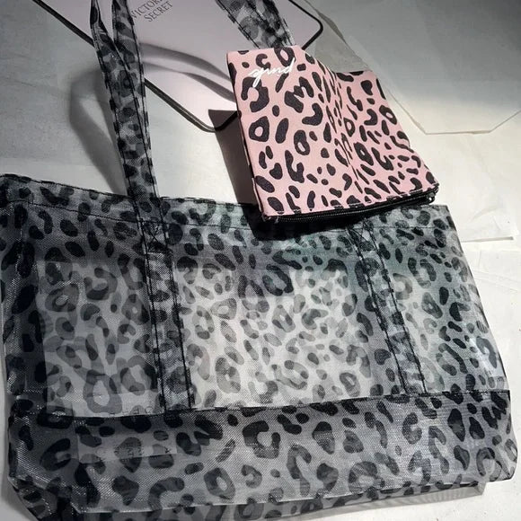 VS PINK TOTE BAG SMALL &POUCH PRINT