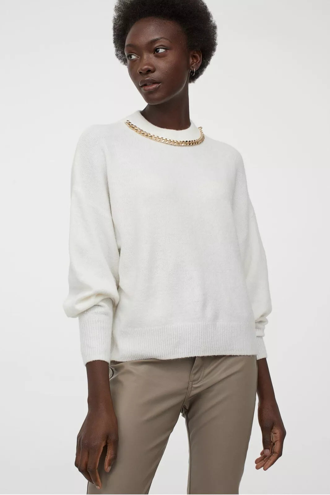 H&M WOOL CHAIN JUMPER