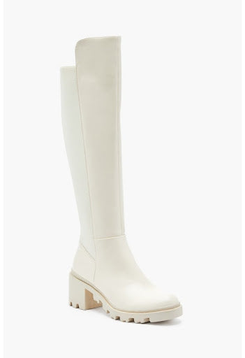 JUST FAB AYDEN CHUNKY BLOCK HEELED BOOT