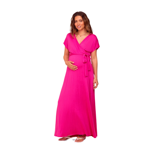 Boohoo Maternity Wrap Maxi Dress