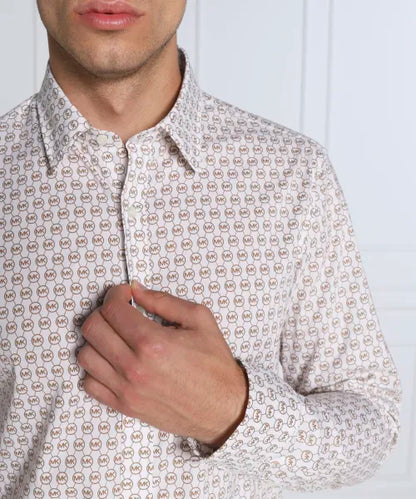 MK L/S ALL OVER LOGO SHIRT