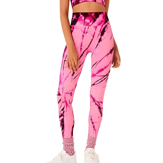 Pink High Waist Full Legging