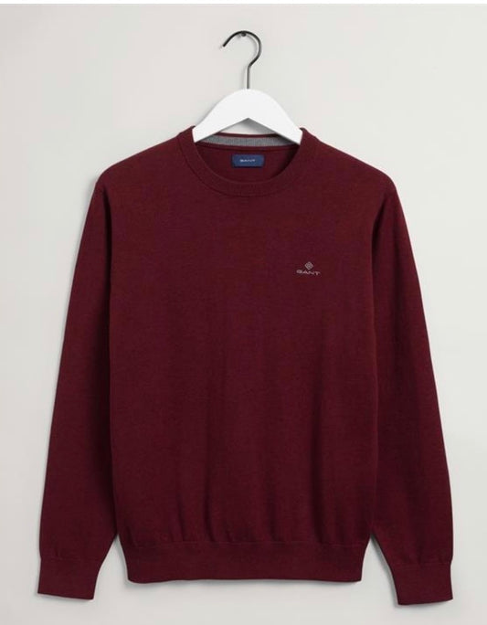 GANT COTTON CREW NECK JUMPER