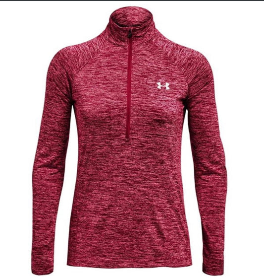 UA TECH HALF ZIP TOP