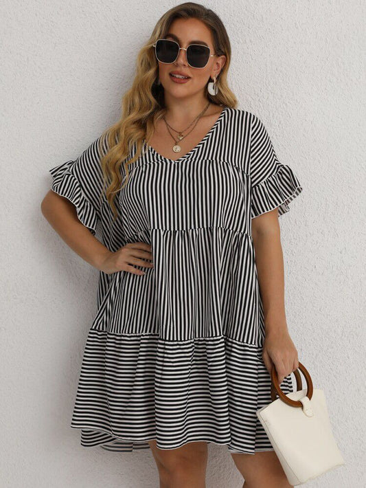 SHEIN STRIPED PRINT DRESS
