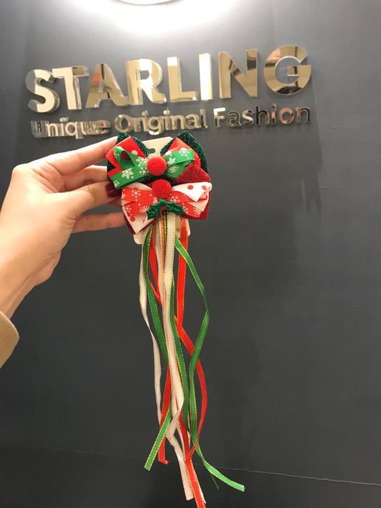 SHEIN FIONKE CHRISTMAS GLITTERS HAIR CLIPS