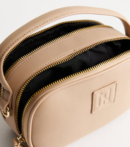 NEW LOOK DOUBLE POCKET CAMERA CROSS BODY BAG