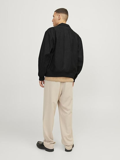 JACK&JONES FAUX SUEDE BOMBER JACKET