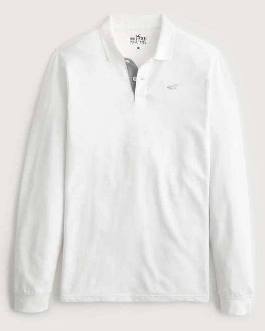 HOLLISTER L/S PIQUE POLO TST