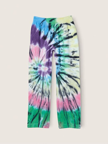 PINK TRACK ANKLE SWEATPANTS
