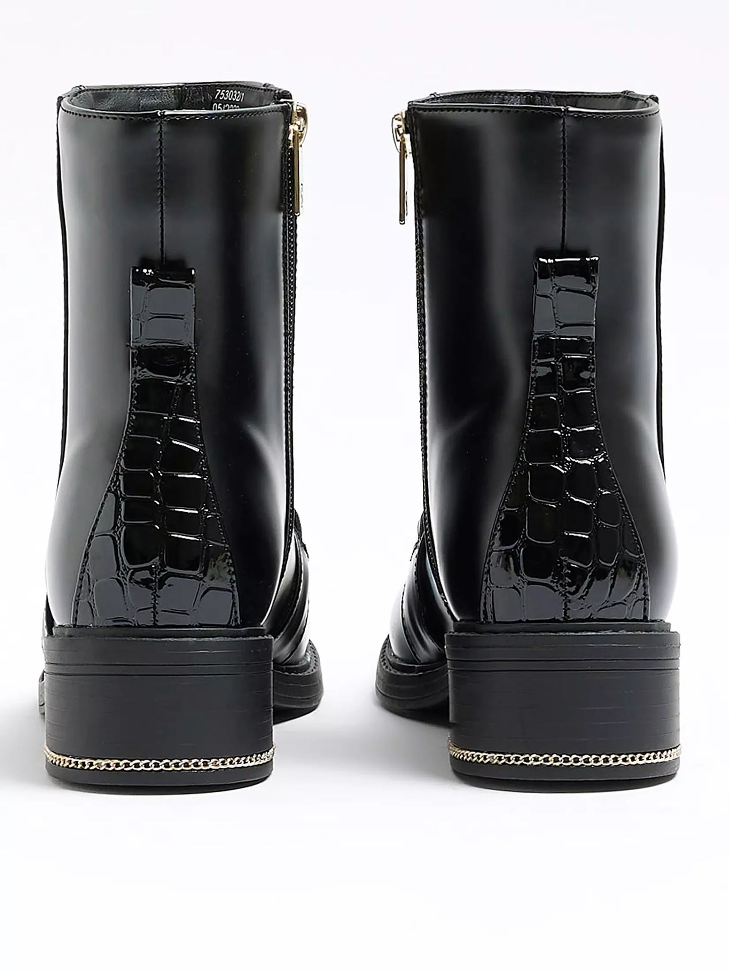 RI CHAIN DETAIL ANKLE BOOT