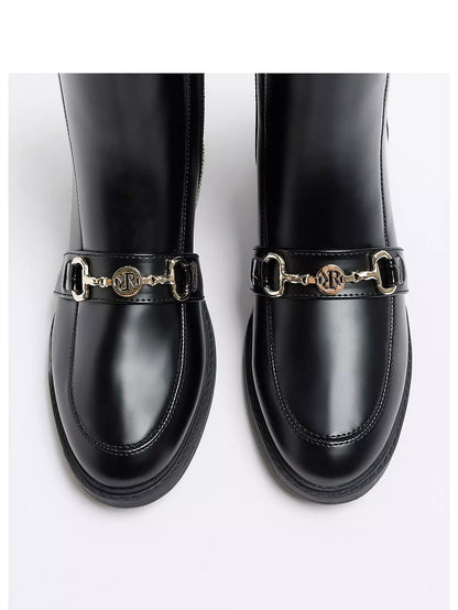 RI CHAIN DETAIL ANKLE BOOT