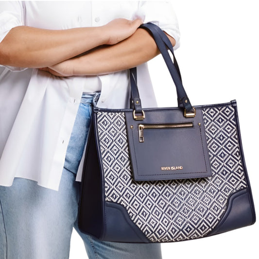 RI Weave Geometric Shopper Bag