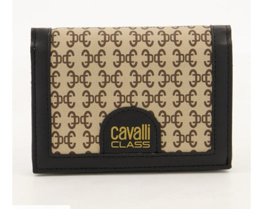 CAVALLI CLASS BRANDED MONOGRAM WALLET