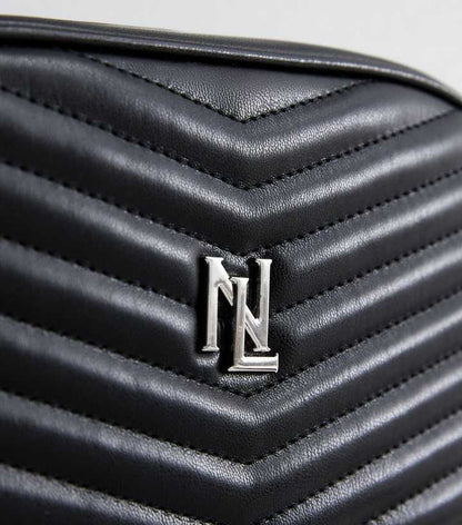 NEW LOOK CHEVRON LEATHER LOOK TASSLE CROSS BODY BAG