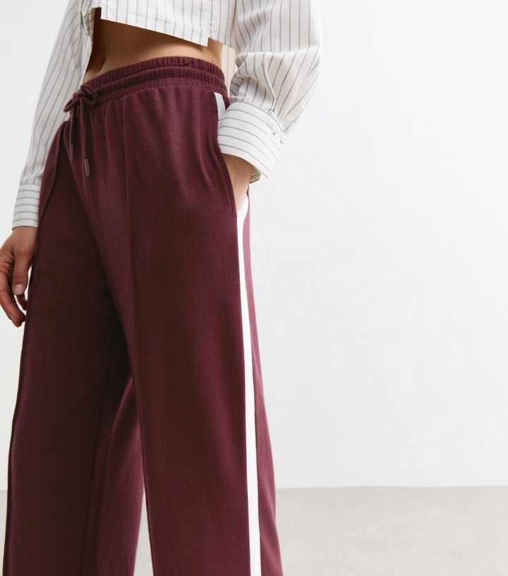NEW LOOK PINTUCK WIDE LEG DRAWSTING JOGGERS