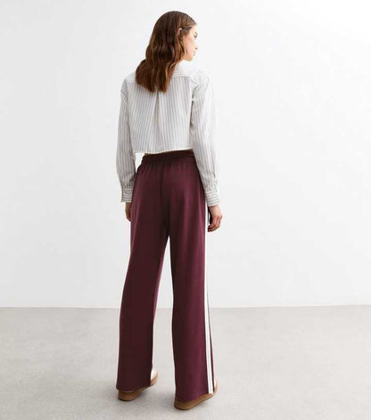 NEW LOOK PINTUCK WIDE LEG DRAWSTING JOGGERS