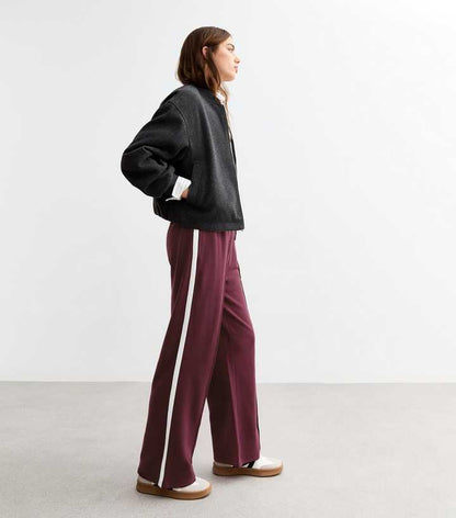 NEW LOOK PINTUCK WIDE LEG DRAWSTING JOGGERS