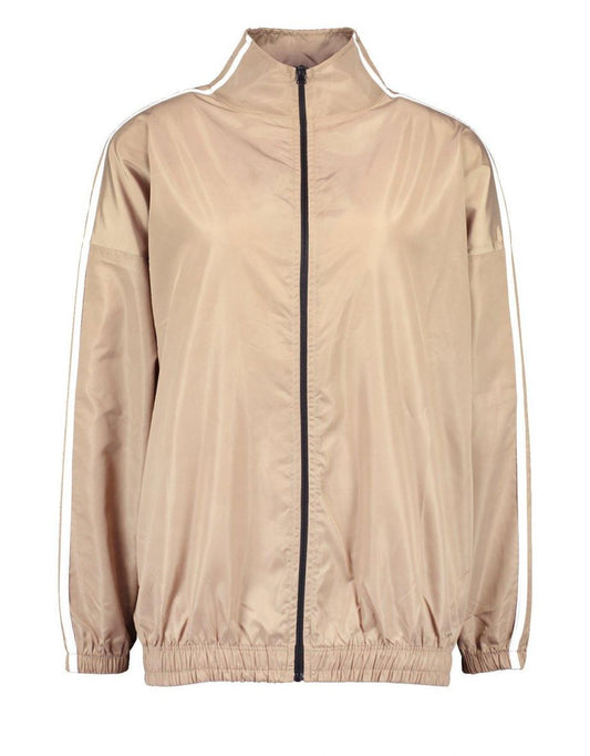 BOOHOO SIDE STRIP WIND BREAKER JACKET