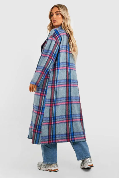 BOOHOO PLUS BRUSHED COAT