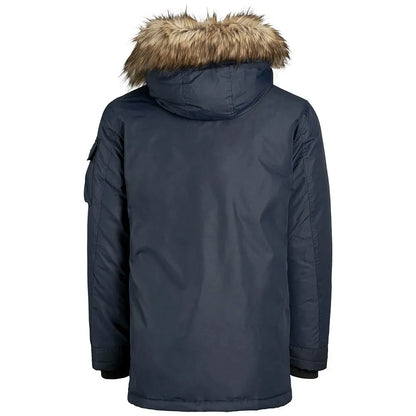 JACK&JONES LONG PARKA WITH FAUX FURE JACKET