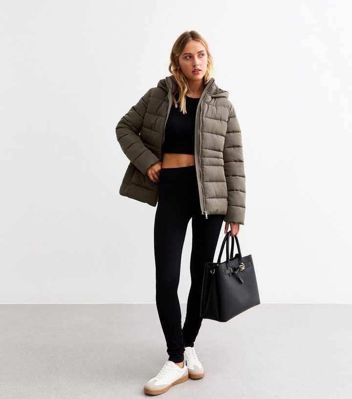NEW LOOK TALL HOODED PUFFER JACKET