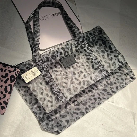 VS PINK TOTE BAG SMALL &POUCH PRINT
